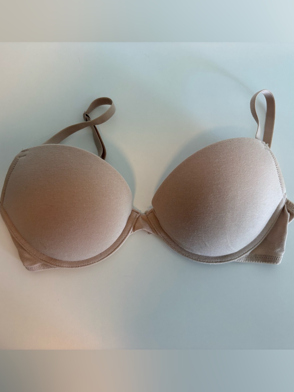 La Senza Push Up Plunge Bra 34C Nude